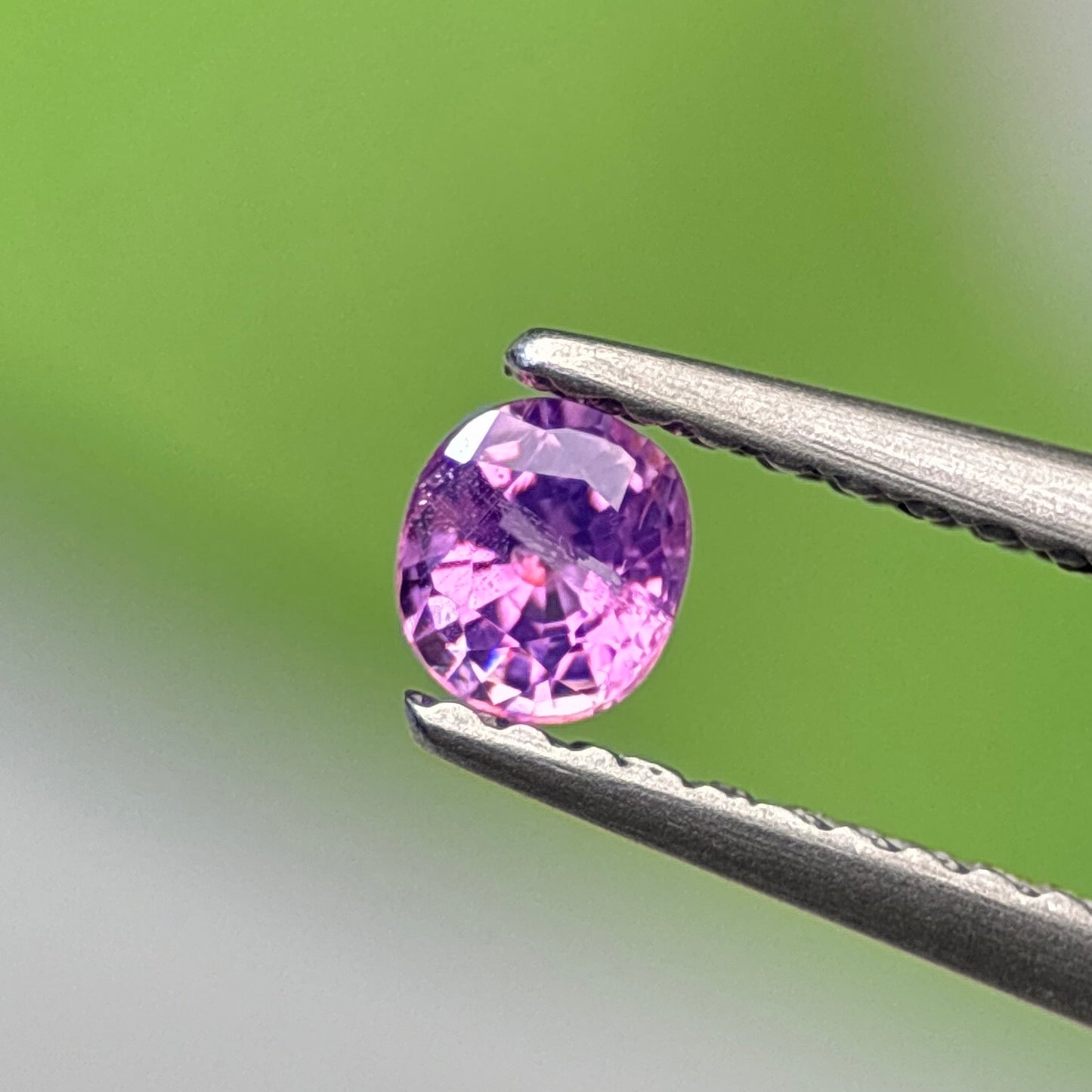0.24 ct Natural Purple Sapphire Vietnam. Cushion Shape. No Treatment.