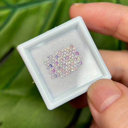 1,0ct/90Pcs Natural Sapphire Vietnam, Round Shape, AB Quality, No Treatment Sapphire Luc Yen.