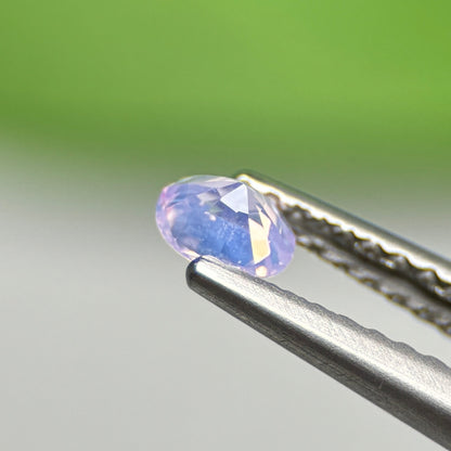 0.52 ct Natural Lite Purple Sapphire Vietnam. Cushion Shape.