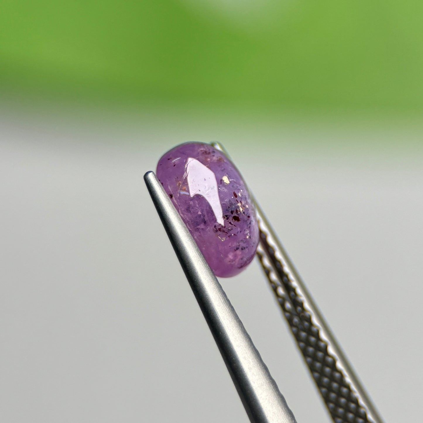 1.66ct Natural Purple Cacbochon Sapphire Viet Nam. No treatment.