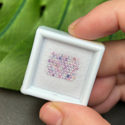 1,0ct/85Pcs Natural Sapphire Vietnam, Round Shape, C1 Quality, No Treatment Sapphire Luc Yen.