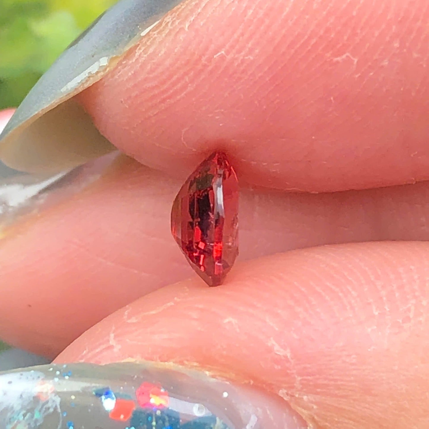 0,61ct Natural Brownish Red Spinel Vietnam. Cushion Shape. No Treatment Spinel Luc Yen.