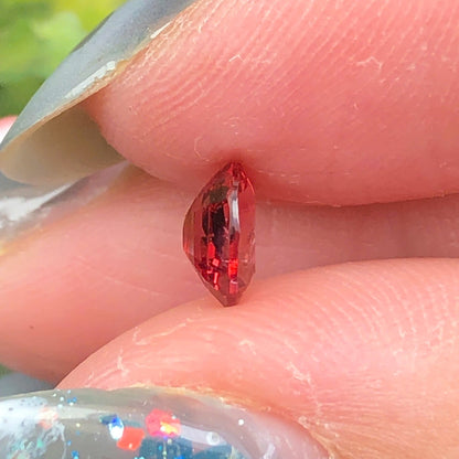 0,61ct Natural Brownish Red Spinel Vietnam. Cushion Shape. No Treatment Spinel Luc Yen.