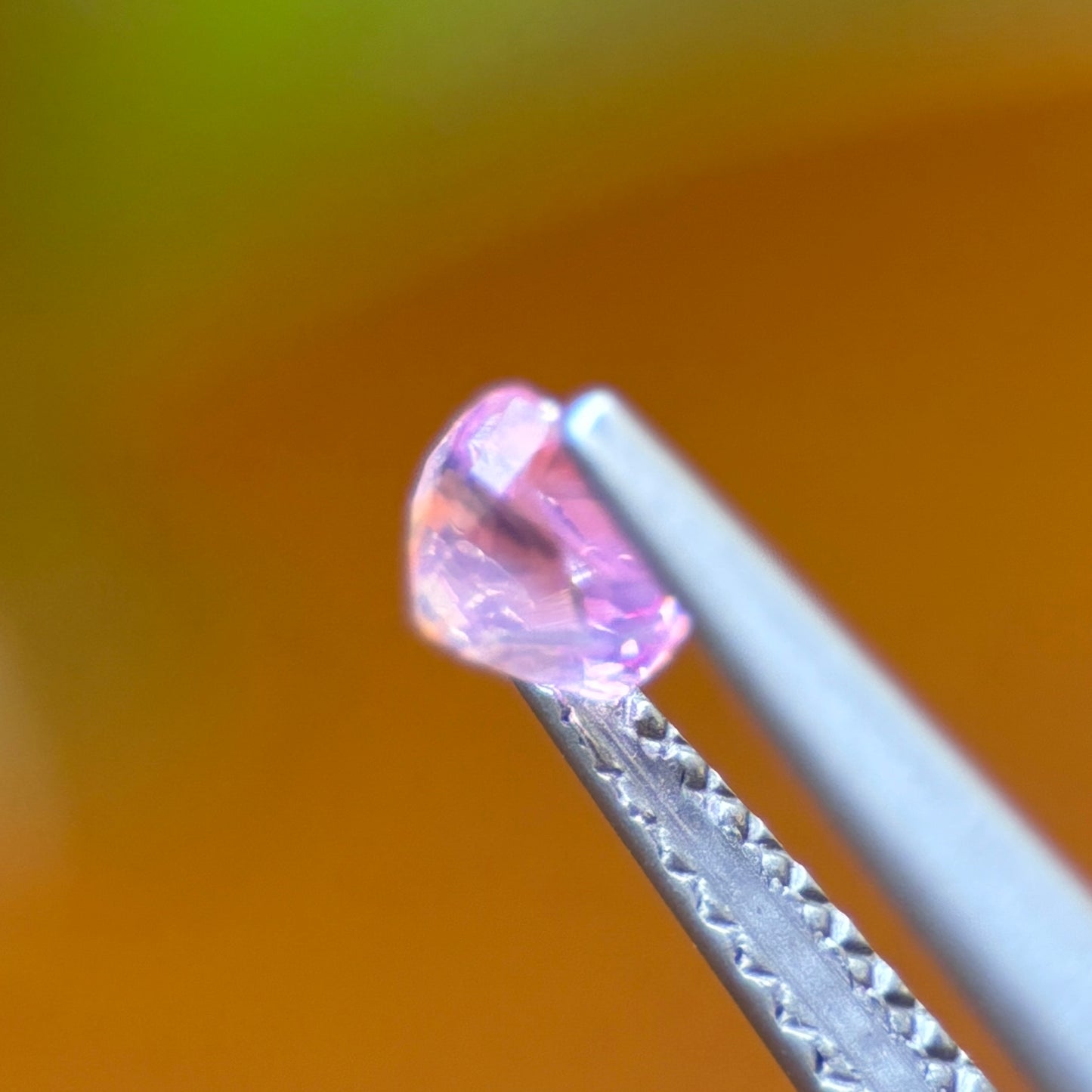 0.42 ct Natural Pink Milky Sapphire Vietnam. Cushion Shape. Unheat.
