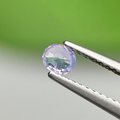 0.52 ct Natural Lite Purple Sapphire Vietnam. Cushion Shape.