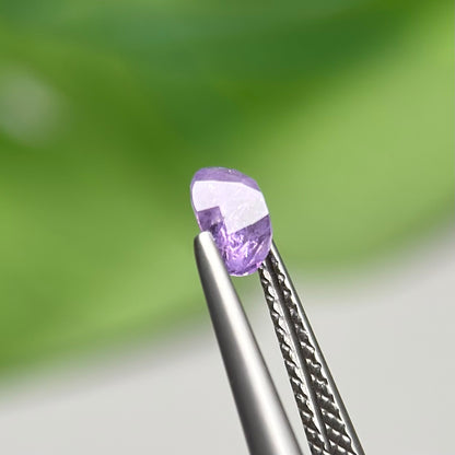 0.78 ct Natural Purple Milky Sapphire Vietnam. Cushion Shape. No Treatment.