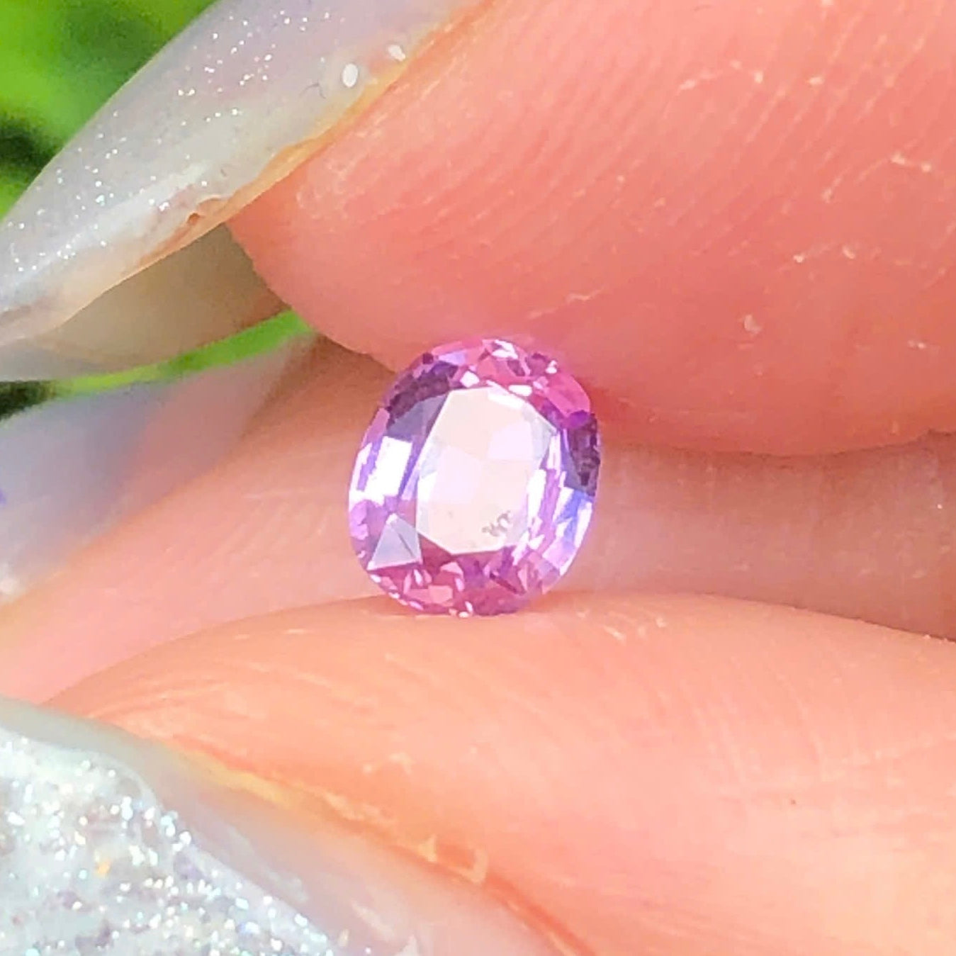 0,37ct Natural Purple Sapphire Vietnam. Cushion Shape. No Treatment Sapphire Luc Yen.