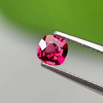 0.58 ct Natural Brownish Red Spinel Vietnam. Cushion Shape. No Treatment.