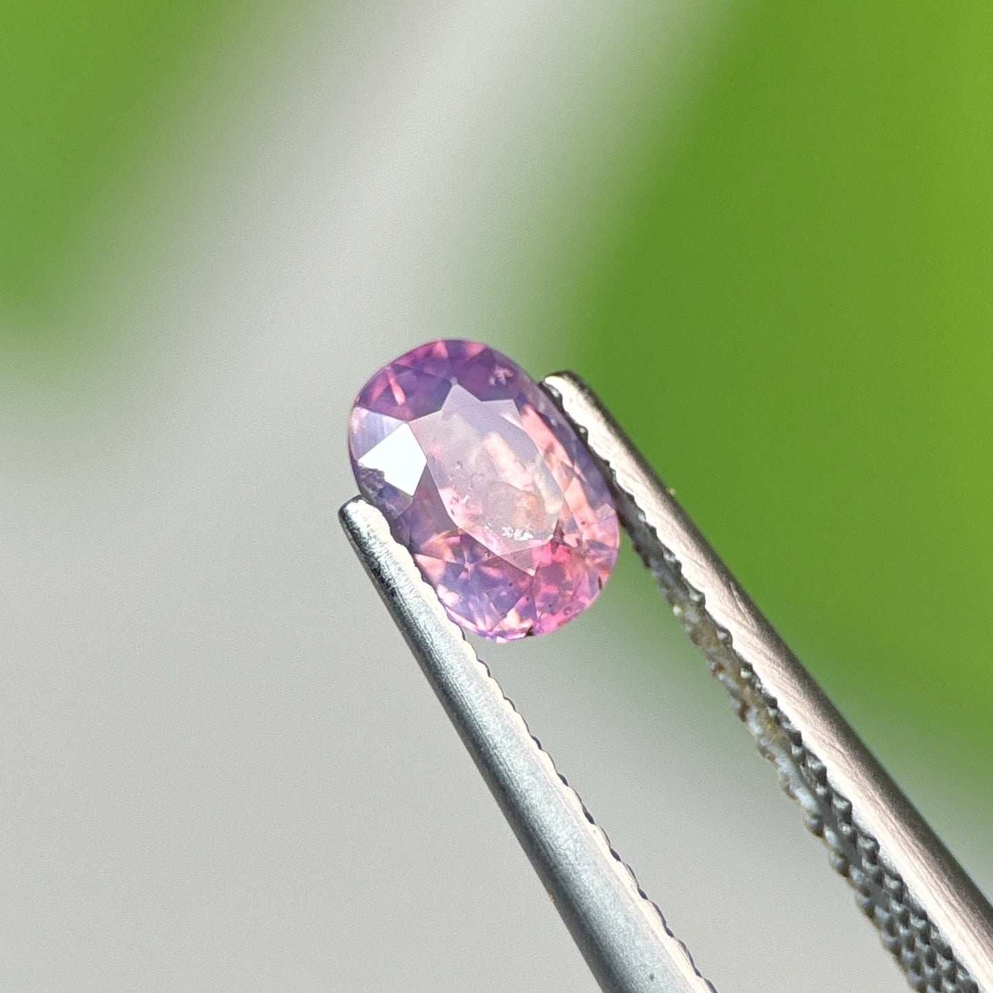 0.74 ct Natural Purple Milky Sapphire Vietnam. Cushion Shape. No Treatment.