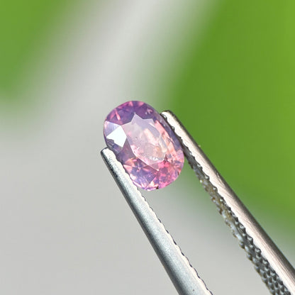 0.74 ct Natural Purple Milky Sapphire Vietnam. Cushion Shape. No Treatment.