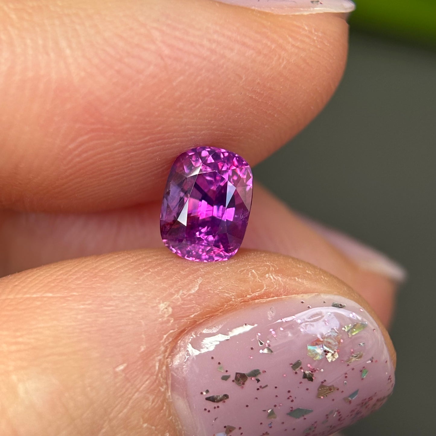 1.20 ct Natural Purple Milky Sapphire Vietnam