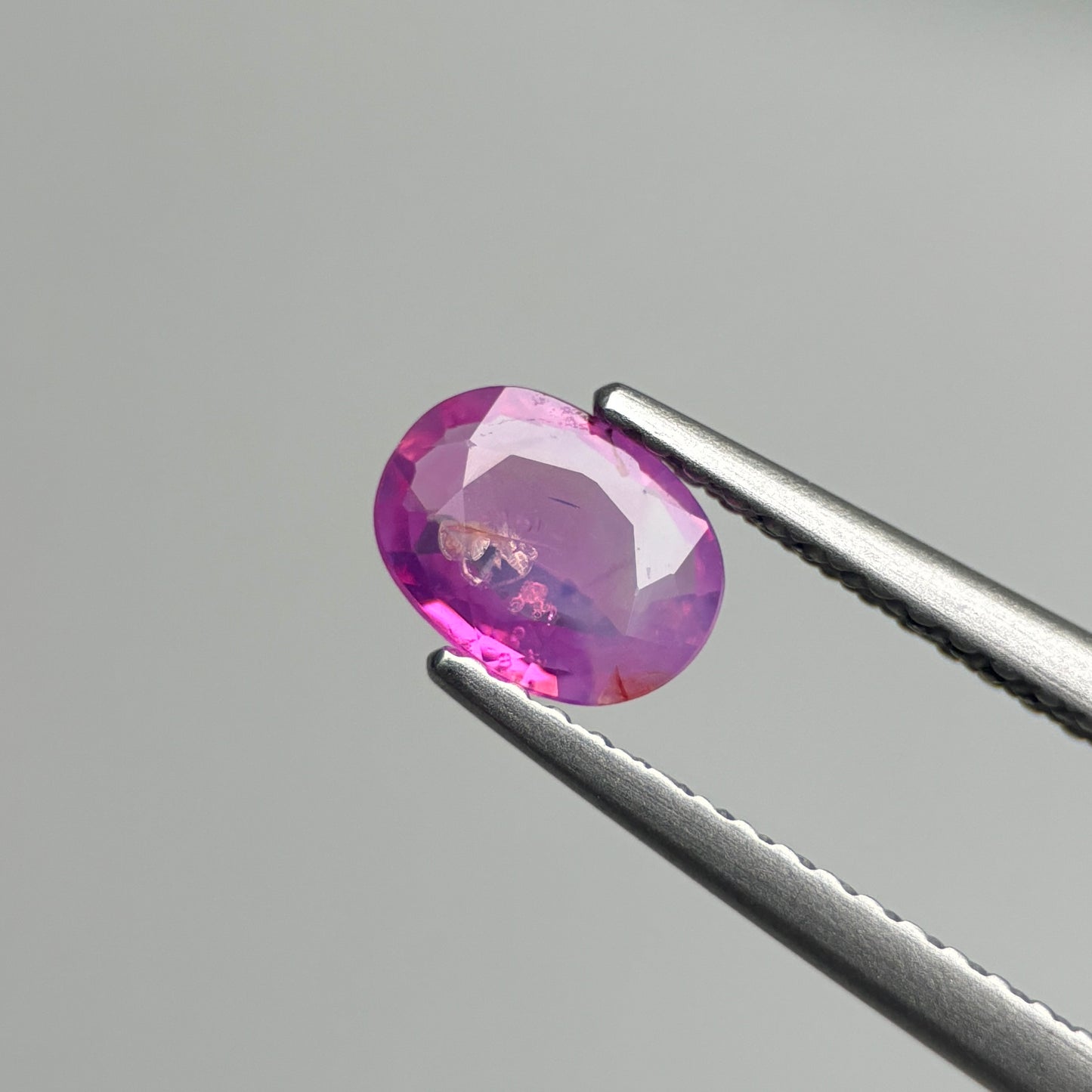 0.58 ct Natural Pink Milky Sapphire Vietnam. Cushion Shape.