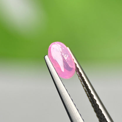 0.67ct Natural Pink Cacbochon Sapphire Viet Nam. No treatment.