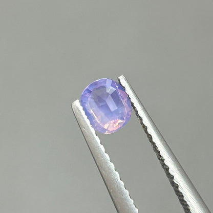 0,42ct Natural Bluish Purle Milky Sapphire Viet Nam. Cushion Shape. No Treatment Milky Sapphire Luc Yen.