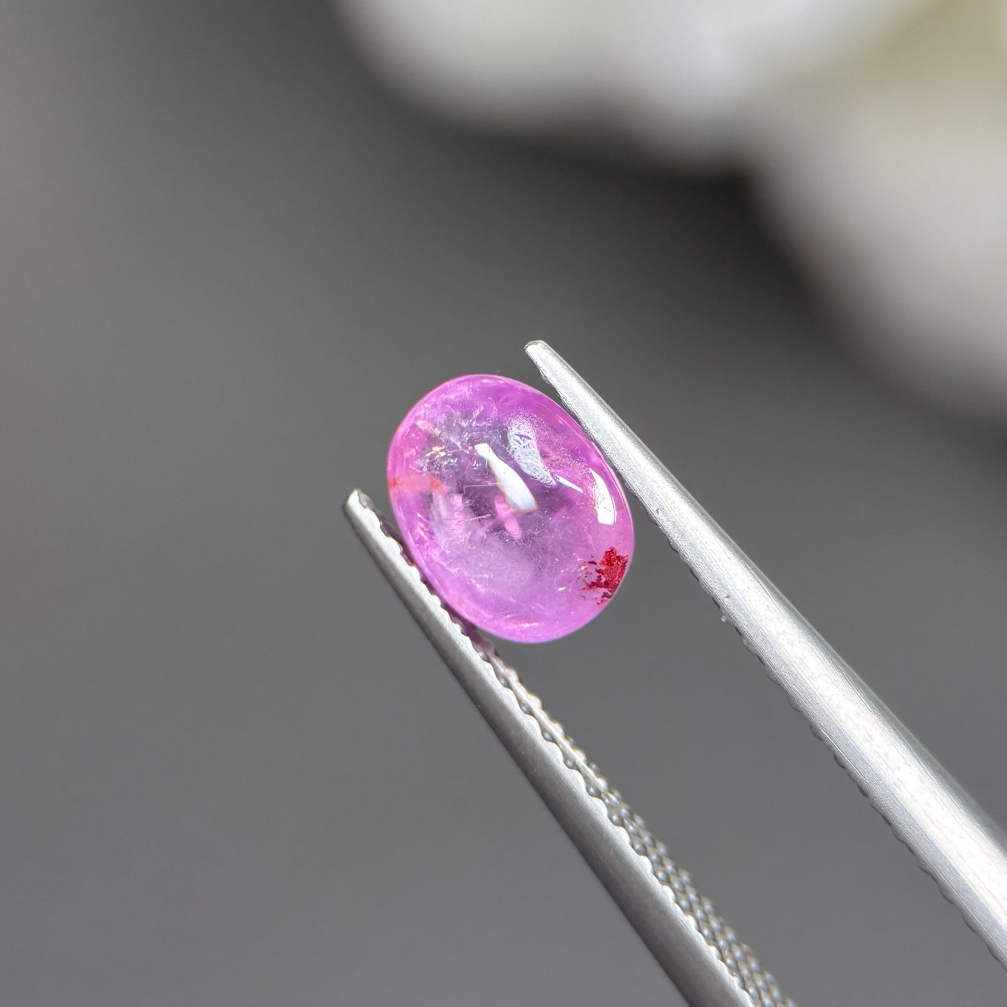 1,40ct Natural Pink Cacbochon Sapphire Viet Nam. No Treatment Sapphire Luc Yen.