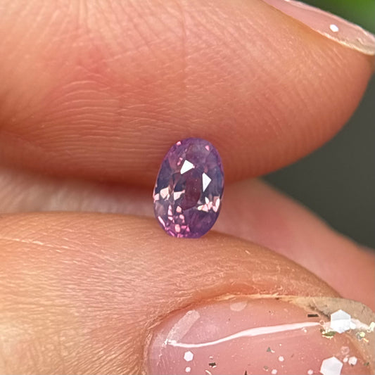 0.45ct Natural Pinkish Purple Milky Sapphire Vietnam.