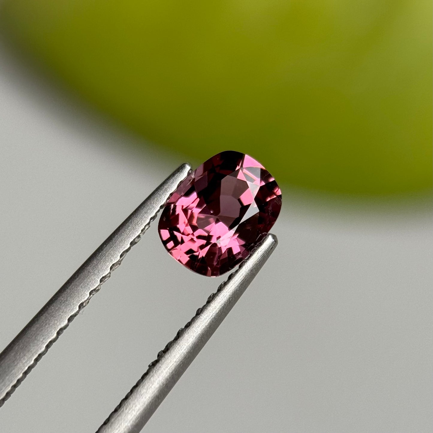 0.97 ct Natural Brownish Purple Spinel Vietnam. Cushion Shape.