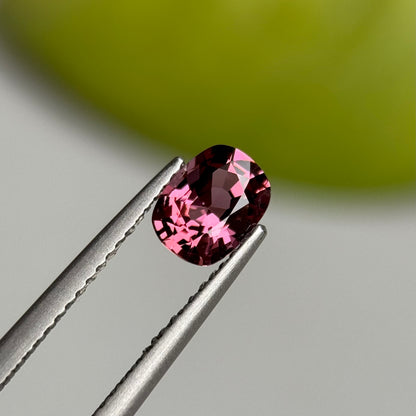 0.97 ct Natural Brownish Purple Spinel Vietnam. Cushion Shape.