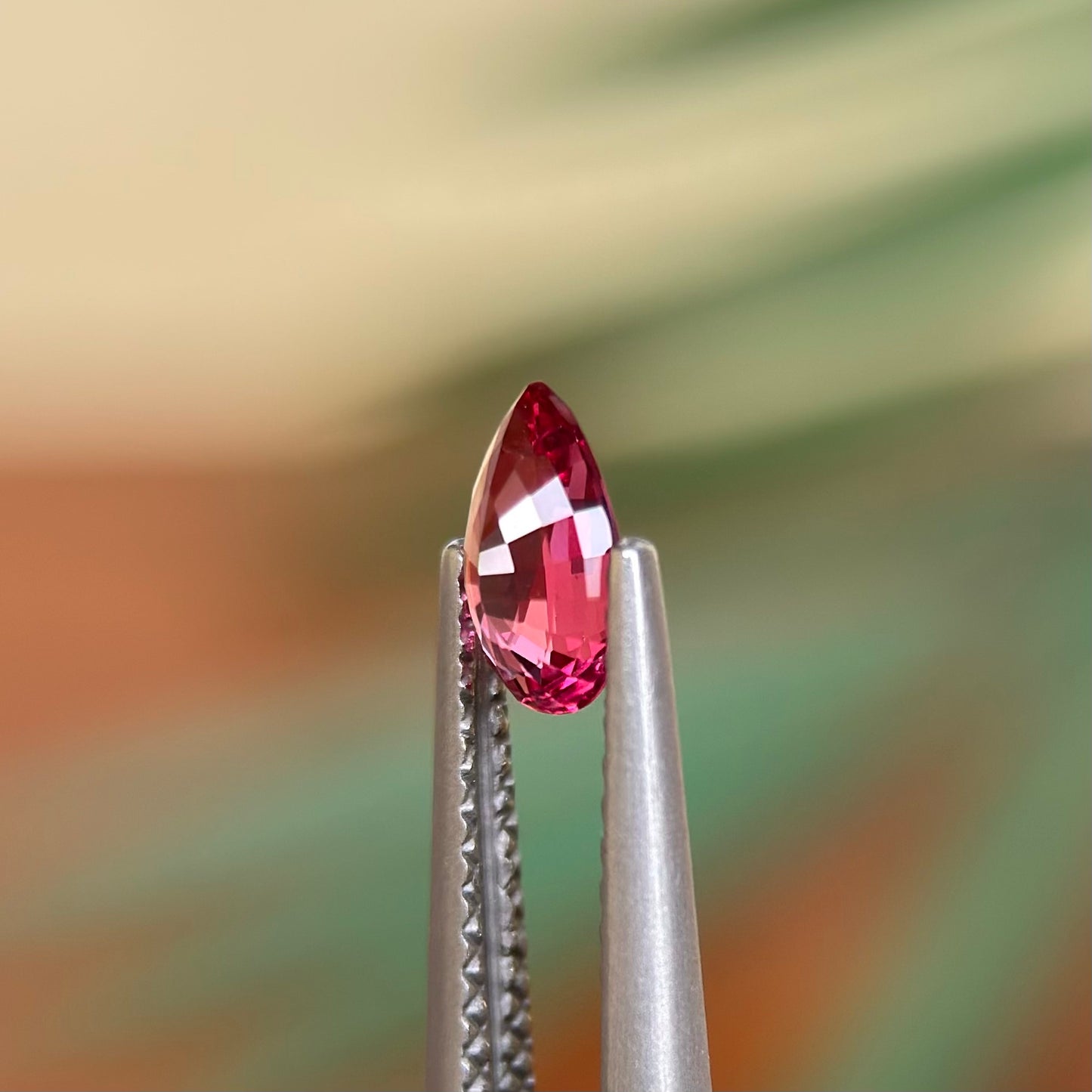 0.60 ct Natural Red Spinel Vietnam. Pear Shape. No Treatment.