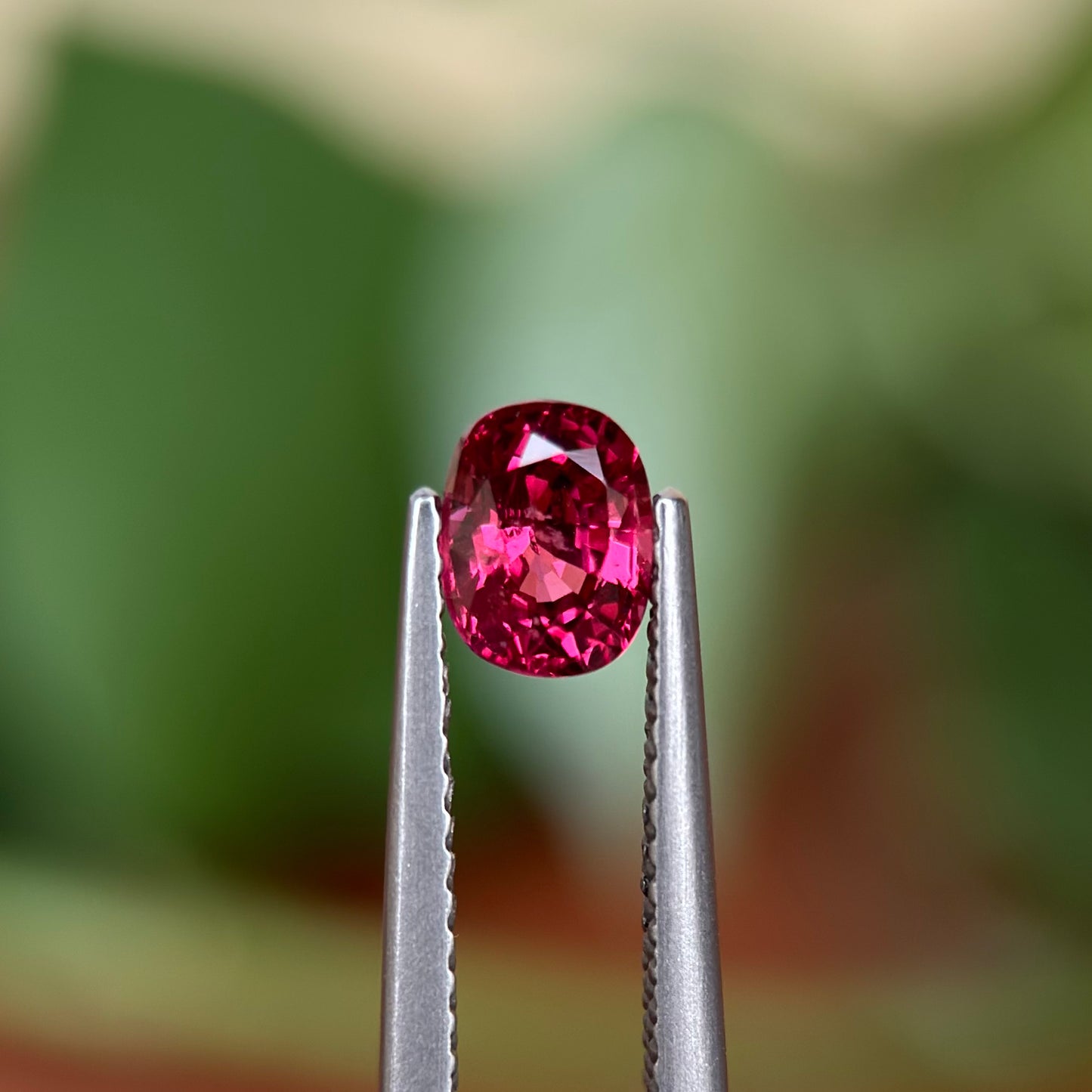 0.80ct Natural Pink Spinel Vietnam. Cushion Shape.
