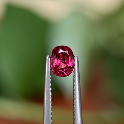 0.80ct Natural Pink Spinel Vietnam. Cushion Shape.