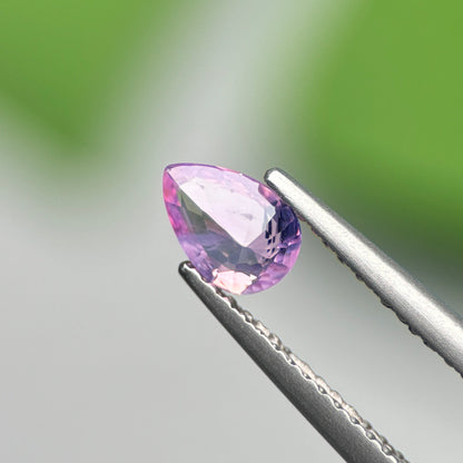 0.60 ct Natural Pink Sapphire Vietnam. Pear Shape.