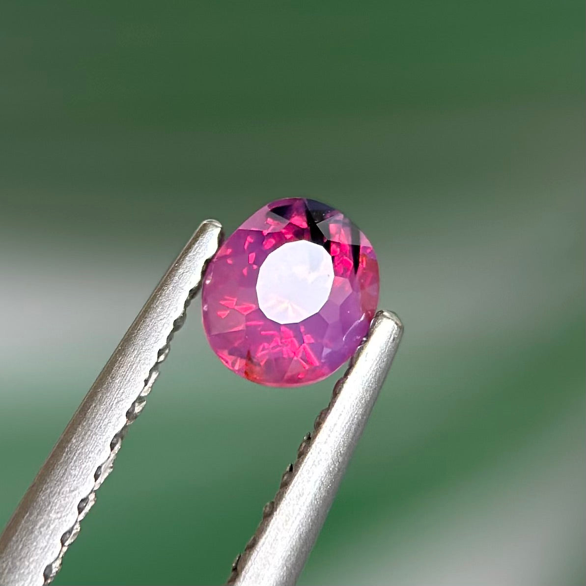 0.52 ct Natural Purplish Pink Milky Sapphire Vietnam. Cushion Shape. Unheat.