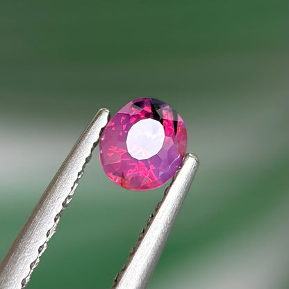 0.52 ct Natural Purplish Pink Milky Sapphire Vietnam. Cushion Shape. Unheat.