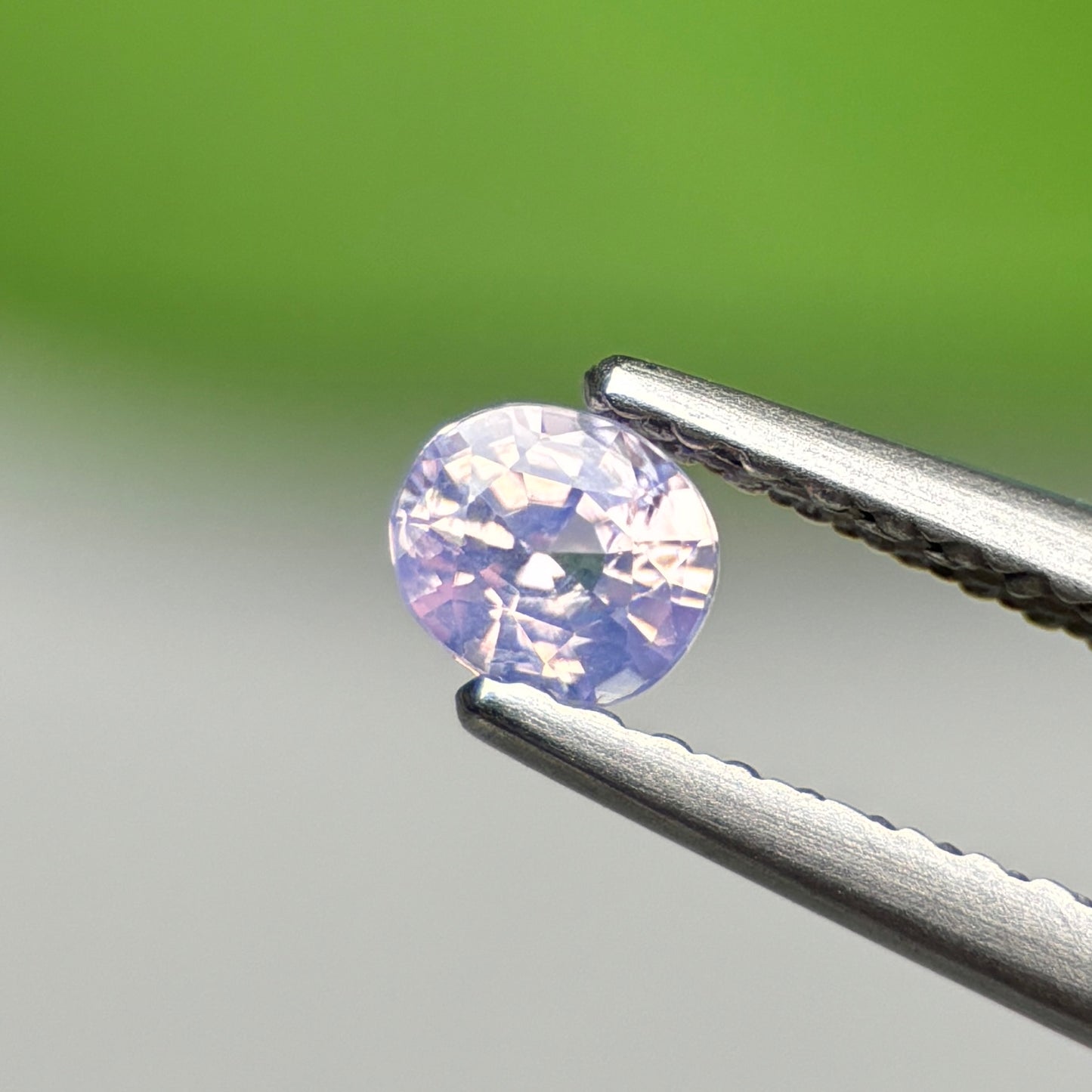 0.52 ct Natural Lite Purple Sapphire Vietnam. Cushion Shape.