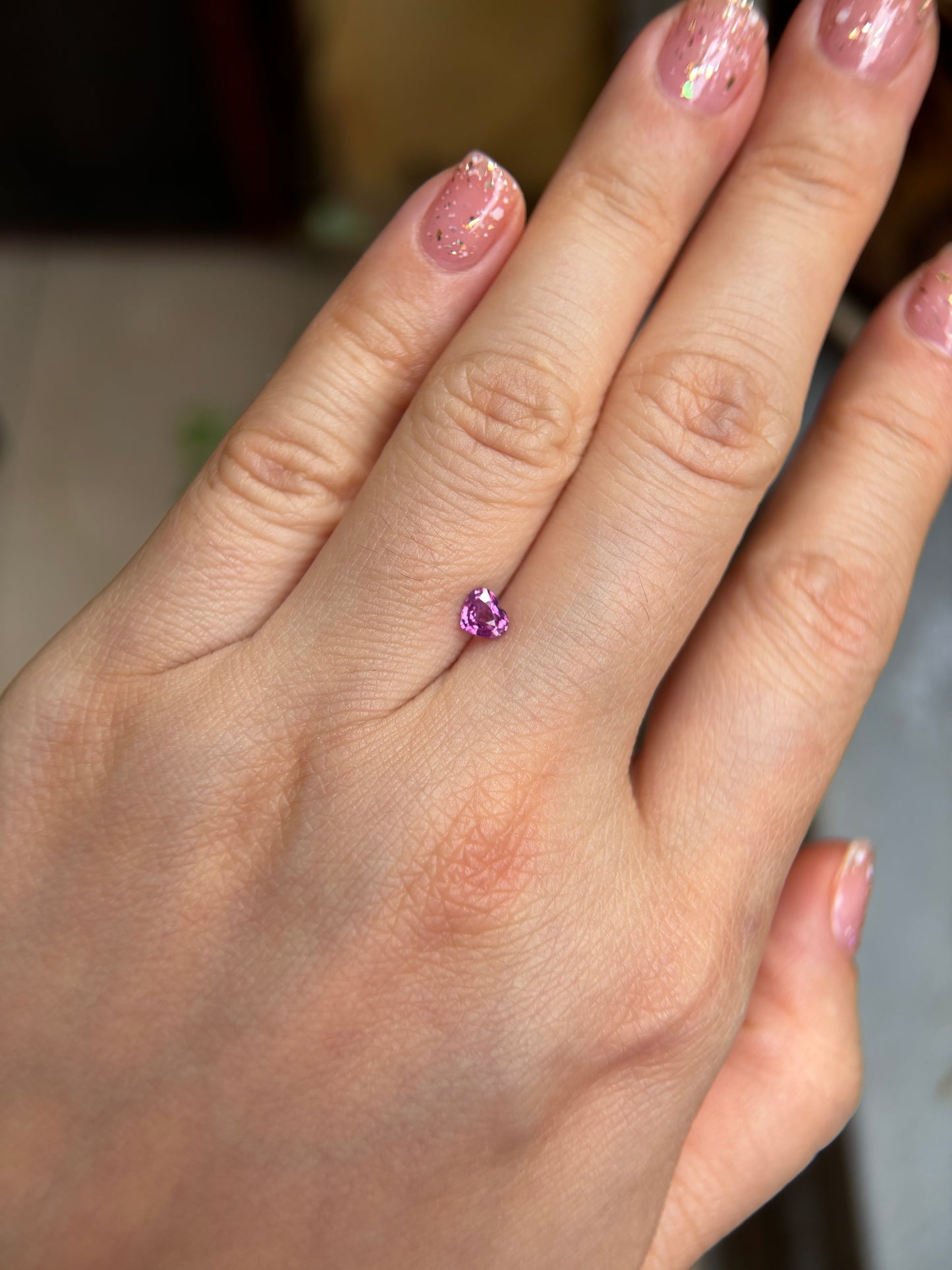 0.38ct Natural Pink Milky Sapphire Vietnam.