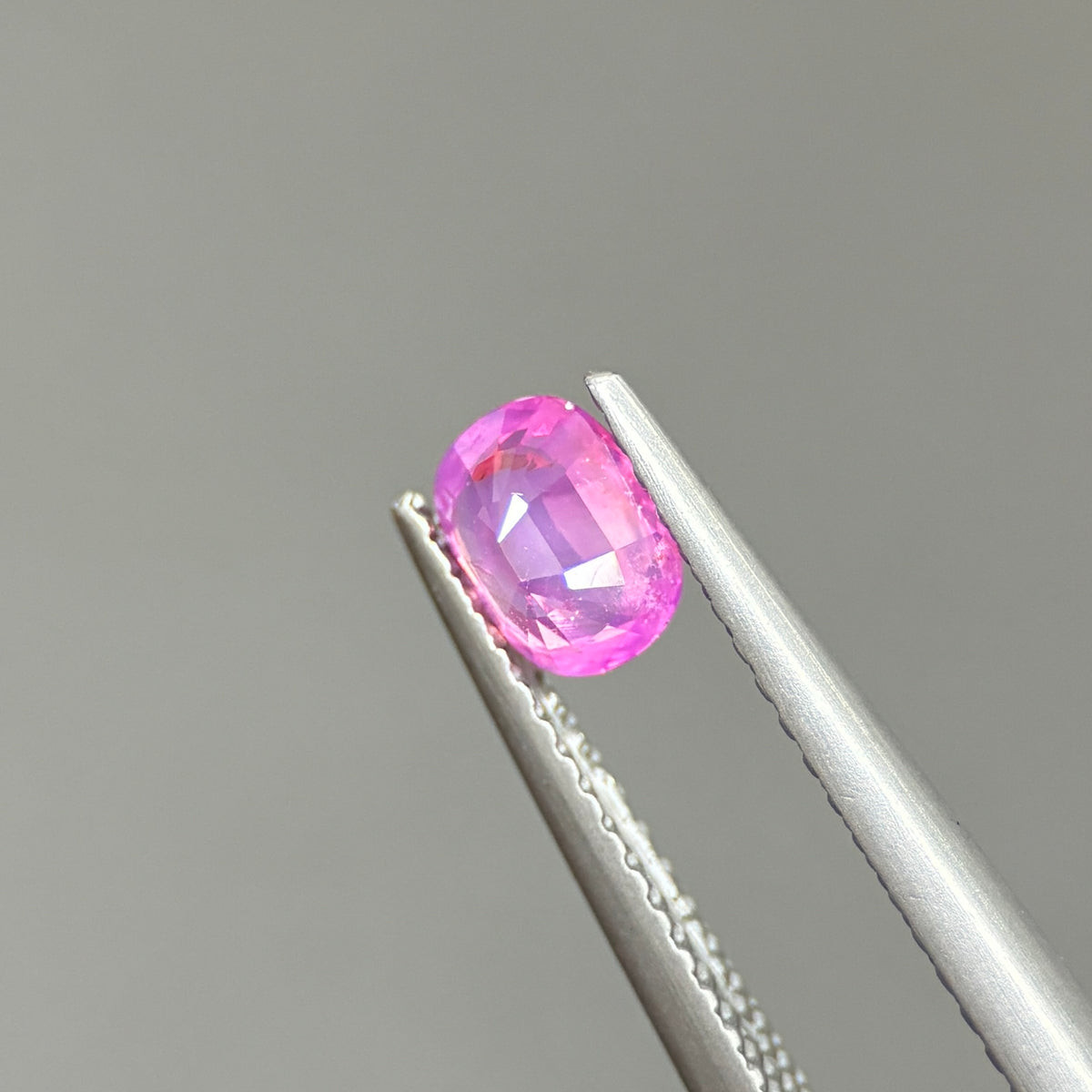 0.66ct Natural Pink Milky Sapphire Vietnam. Cushion Shape. No Treatment Milky Sapphire Luc Yen.