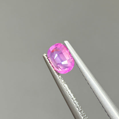 0.66ct Natural Pink Milky Sapphire Vietnam. Cushion Shape. No Treatment Milky Sapphire Luc Yen.