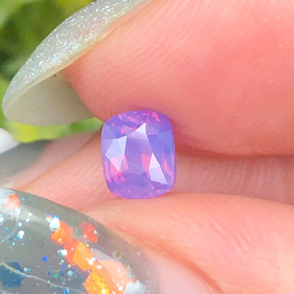 0,68ct Natural Pinkish Purple Milky Sapphire Vietnam. Cushion Shape. No Treatment Milky Sapphire Luc Yen. (Copy)