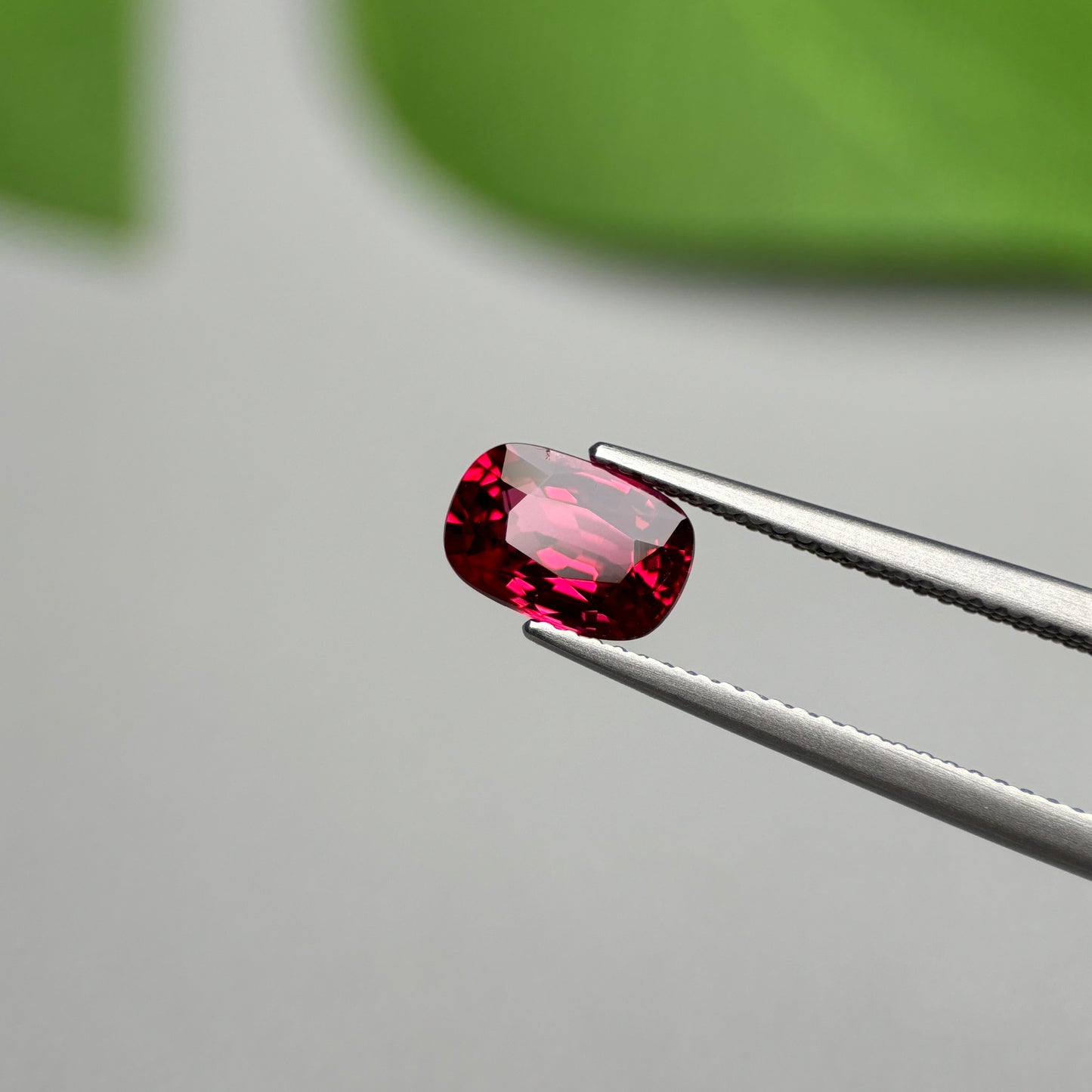 1.66 ct Natural Brownish Red Spinel Vietnam. Cushion Shape. No Treatment.
