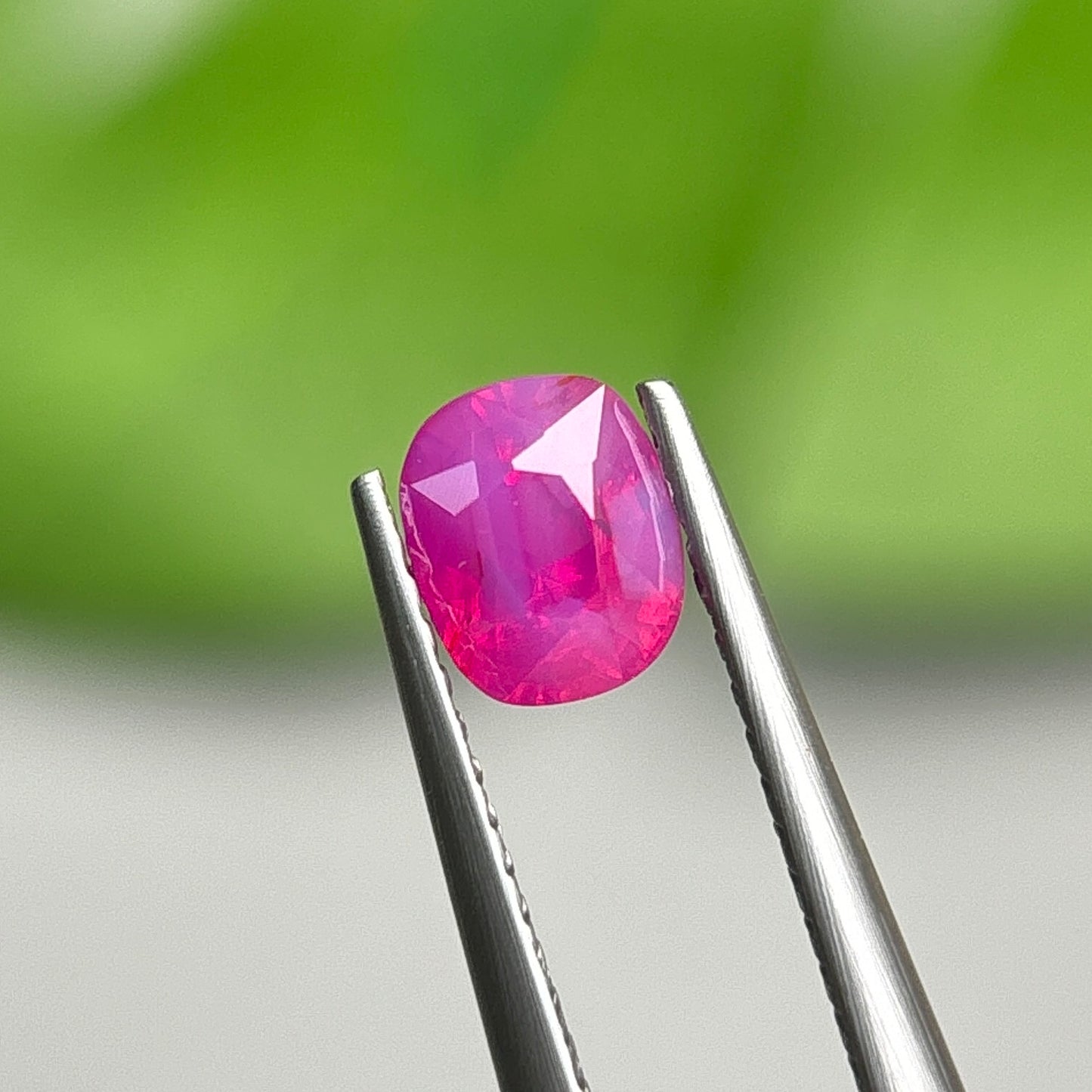 1,10ct Natural Pink Milky Sapphire Vietnam. Cushion Shape. No Treatment Milky Sapphire Luc Yen.