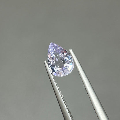 0,76ct Natural White Spinel Viet Nam. Pear Shape. No Treatment Spinel Luc Yen.