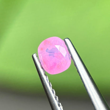 0,32ct Natural Pink Milky Sapphire Vietnam. Cushion Shape. No Treatment Milky Sapphire Luc Yen.