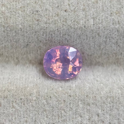 0.56 ct Natural Pink Milky Sapphire Vietnam. Cushion Shape. No Treatment.