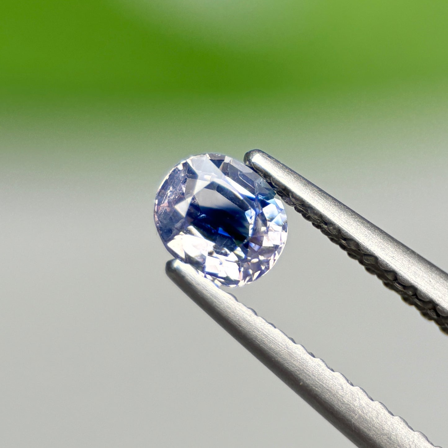 0.53 ct Natural Blue-White Sapphire Vietnam. Cushion Shape.