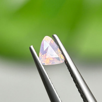 0,28ct Natural Light Pink Milky Sapphire Vietnam. Trlliant shape. No Treatment Milky Sapphire Luc Yen.