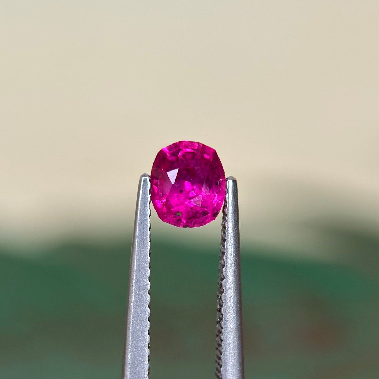 0.64 ct Natural Ruby Viet Nam. Cushion Shape. No treatment.