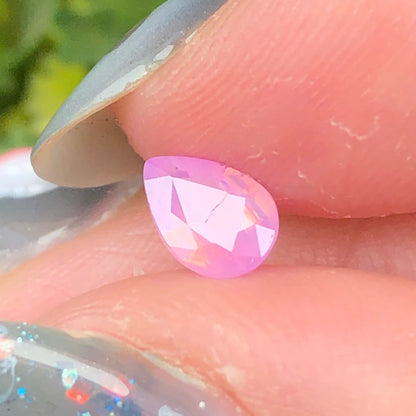 0,49ct Natural Pink Milky Sapphire Vietnam. Pear Shape. No Treatment Sapphire Luc Yen.