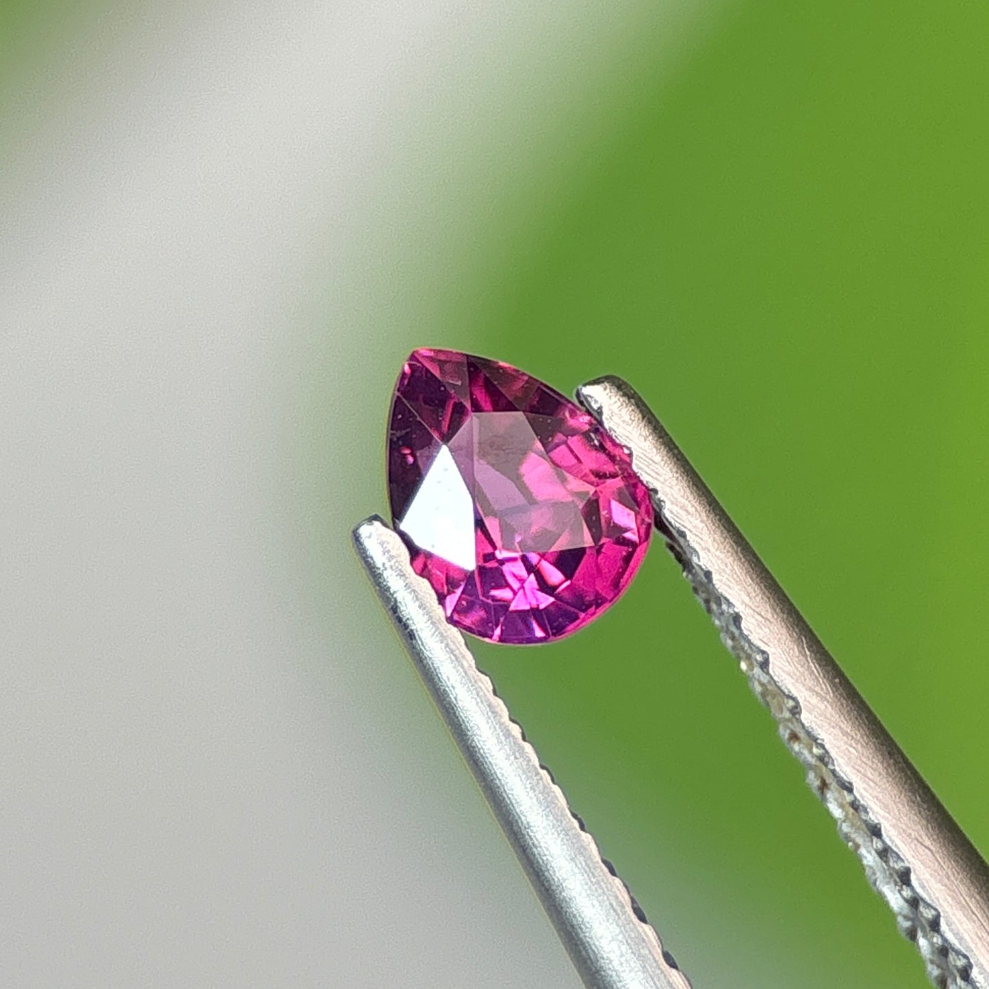0.47 ct Natural Purple Milky Sapphire Vietnam. Pear Shape. No Treatment.