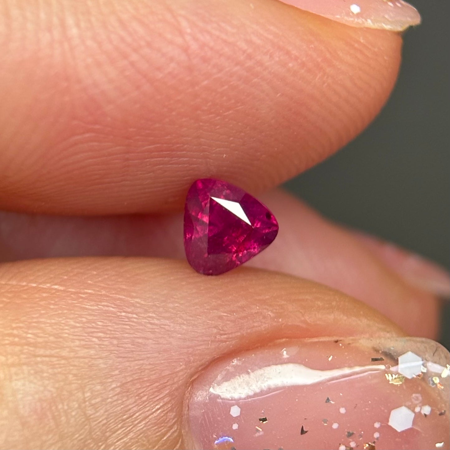 0.45ct Natural Pink Milky Sapphire Vietnam.