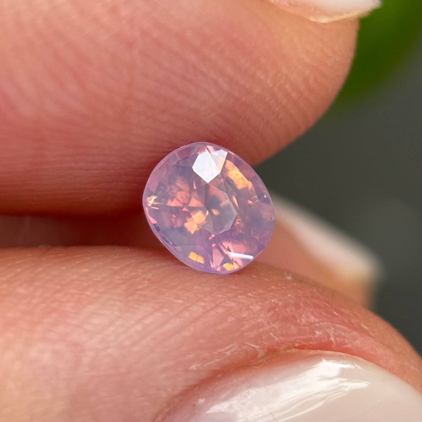 0.56 ct Natural Pink Milky Sapphire Vietnam. Cushion Shape. No Treatment.