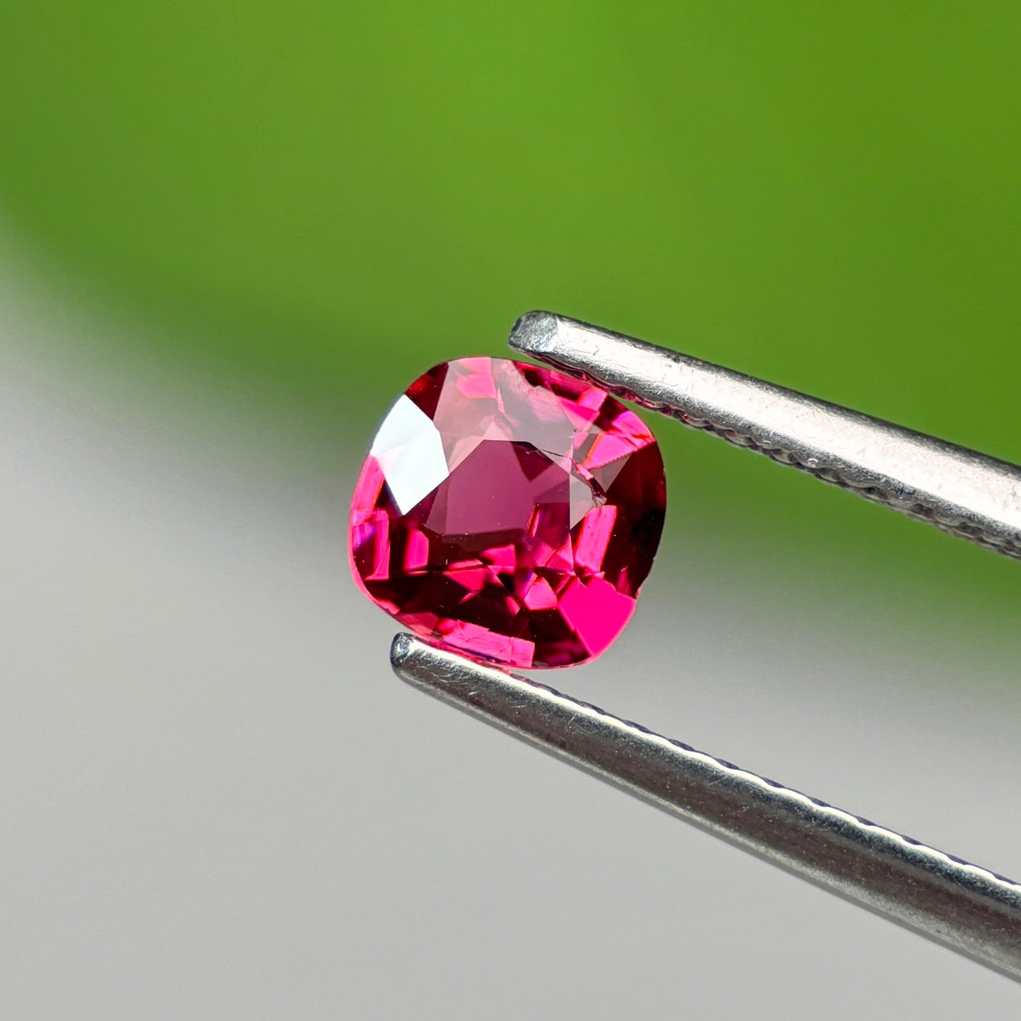 0.58 ct Natural Brownish Red Spinel Vietnam. Cushion Shape. No Treatment.