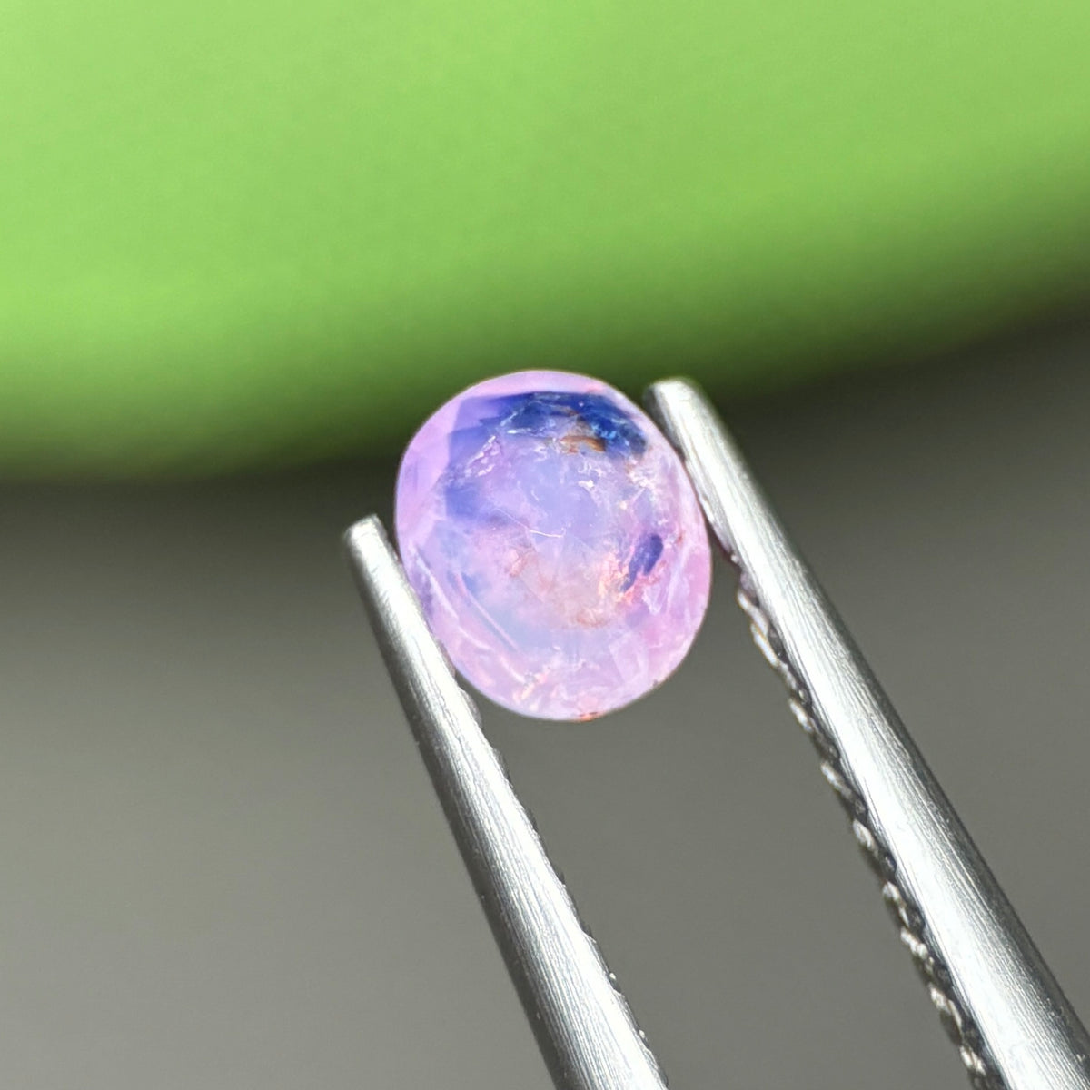 0,41ct Natural Pink Milky Sapphire Vietnam. Cushion Shape. No Treatment Milky Sapphire Luc Yen.
