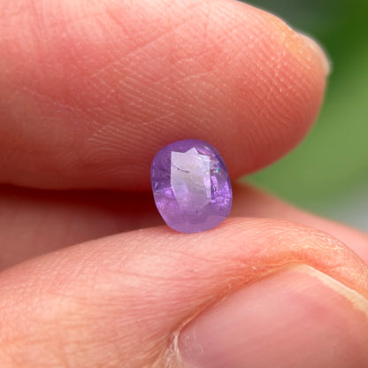 0.78 ct Natural Purple Milky Sapphire Vietnam. Cushion Shape. No Treatment.