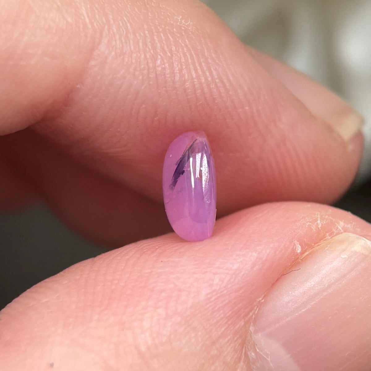 1.32ct Natural Pink Milky Cacbochon Sapphire Viet Nam. No Treatment Sapphire Luc Yen.