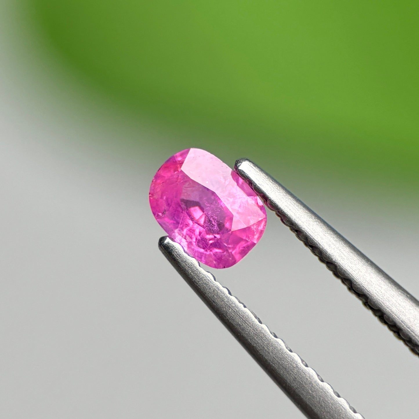 0.37 ct Natural Pink Milky Sapphire Vietnam. Cushion Shape.